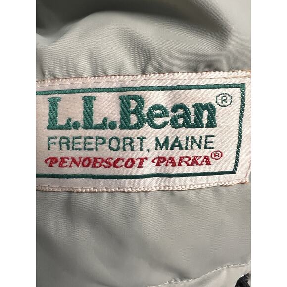 Vintage LL Bean Maine Parka Coat Down Puffer Small USA Cinch Waist Skiing Thick - Picture 6 of 15